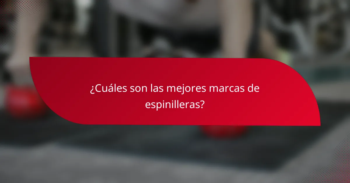 ¿Cuáles son las mejores marcas de espinilleras?